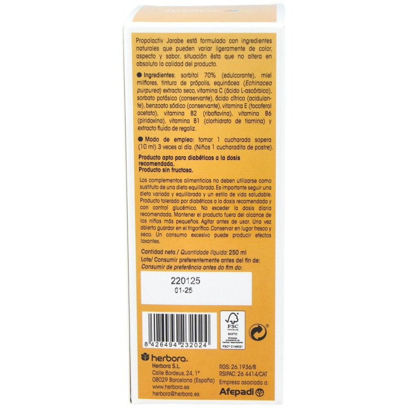 Actifens Propolactiv 250ml - Herbora