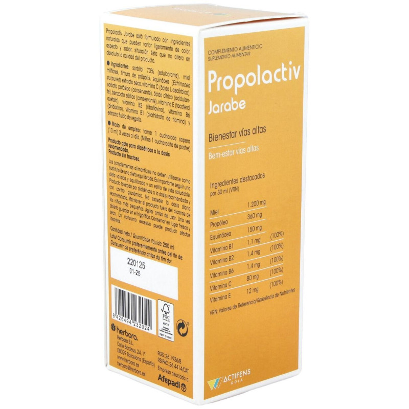 Actifens Propolactiv 250ml - Herbora