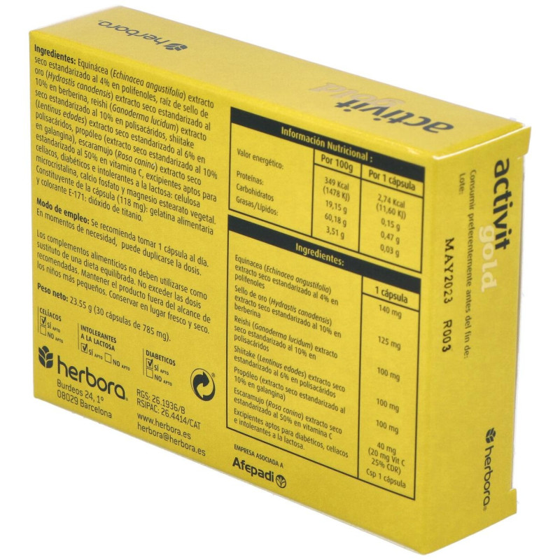 Activit Gold 30cap - Herbora