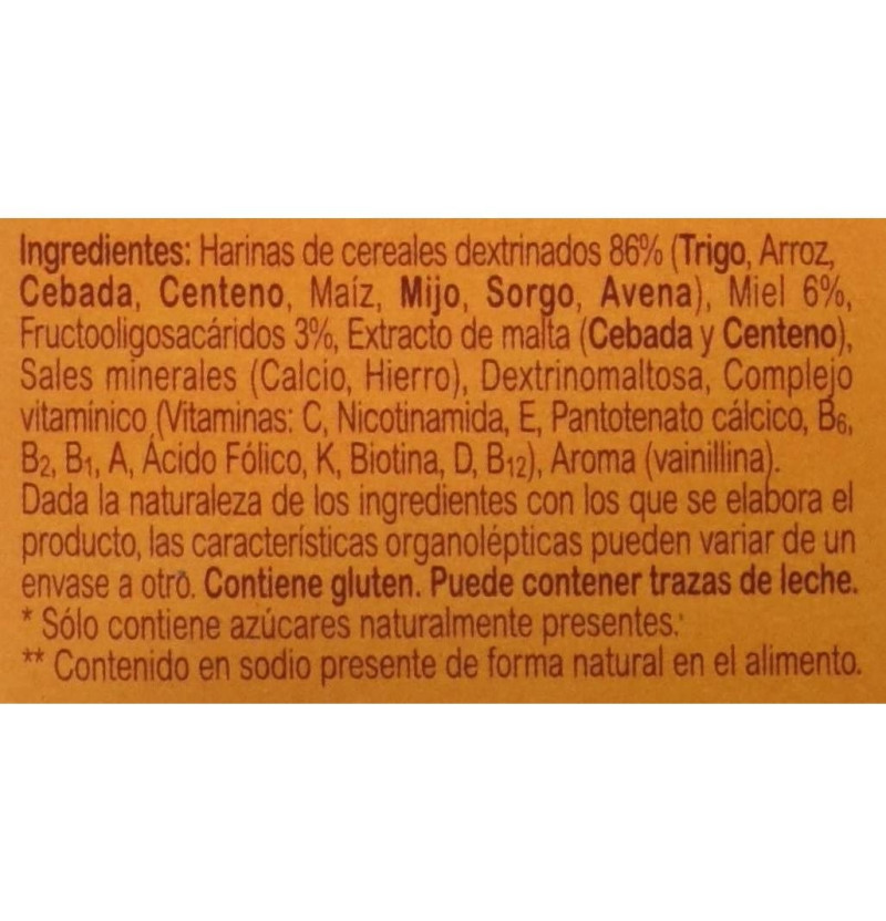 Blevit Plus 8 Cereales Con Miel (1 Envase 1000 G)