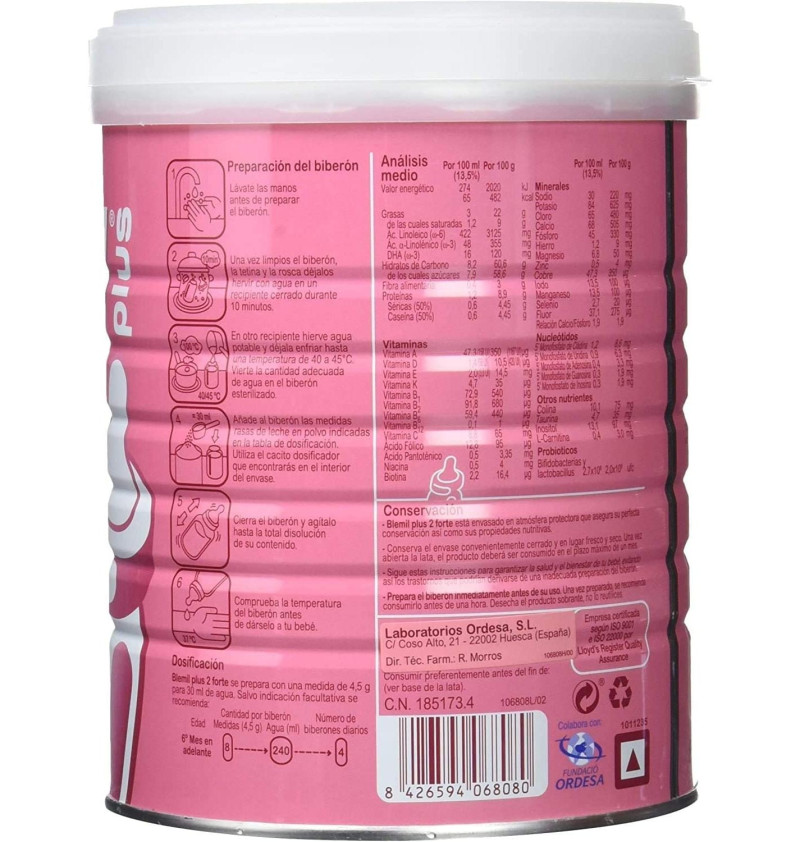 Blemil Plus 2 Forte (1 Envase 800 G)