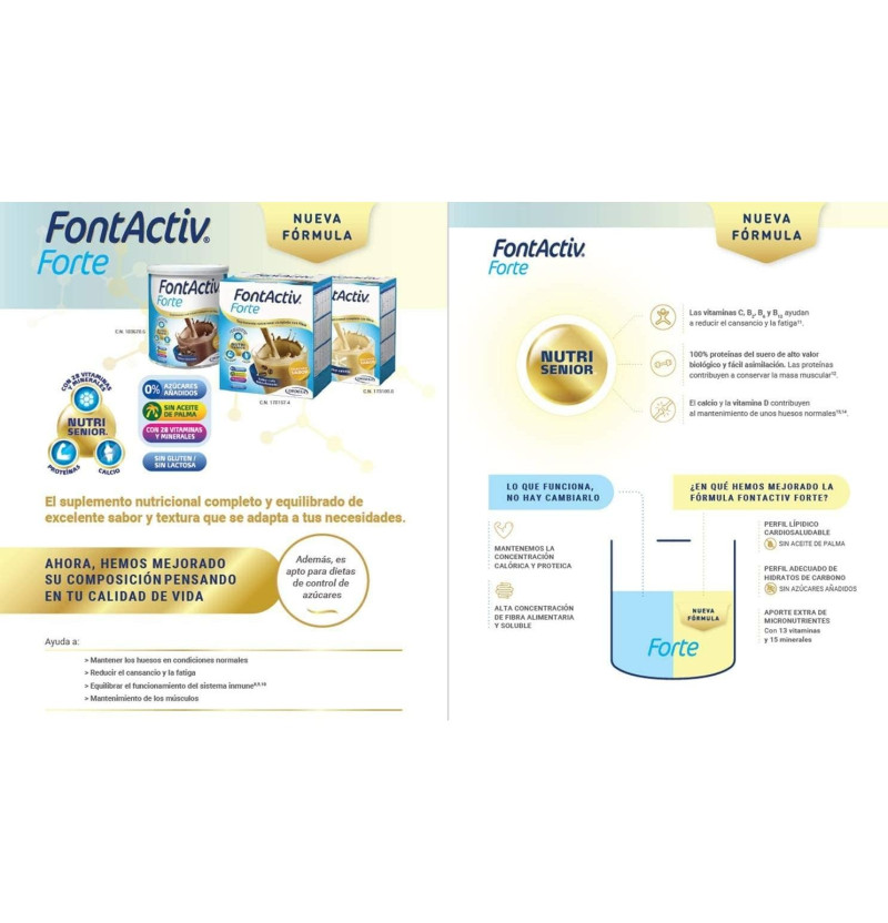 Fontactiv Forte (14 Sobres 30 g Sabor Chocolate) - Laboratorios Ordesa S.l