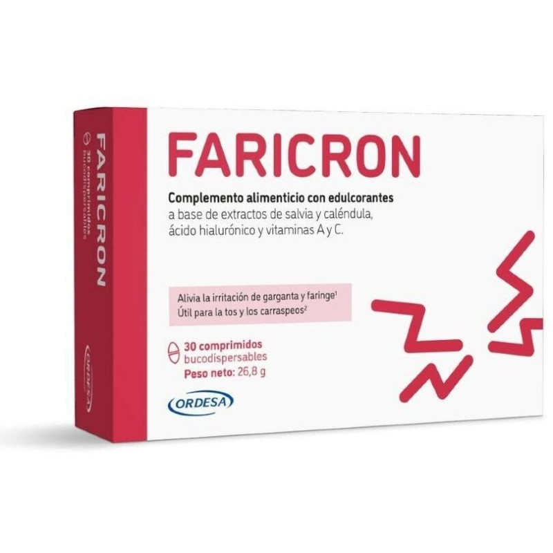 Faricron Comprimidos Bucodispersables para la Faringits Crónica 30 Unidades - Ordesa