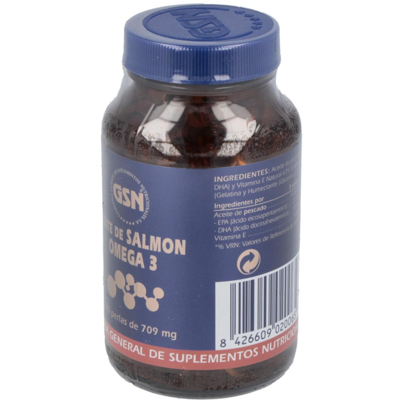 Salmon+omega 3+vit.e 180perlas 500 mg - Gsn