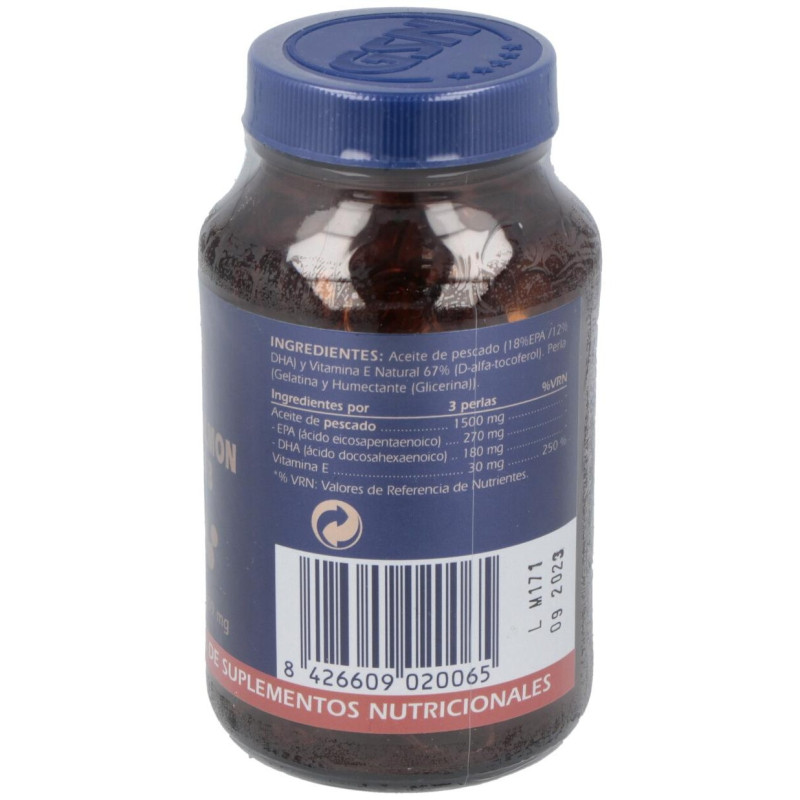 Salmon+omega 3+vit.e 180perlas 500 mg - Gsn
