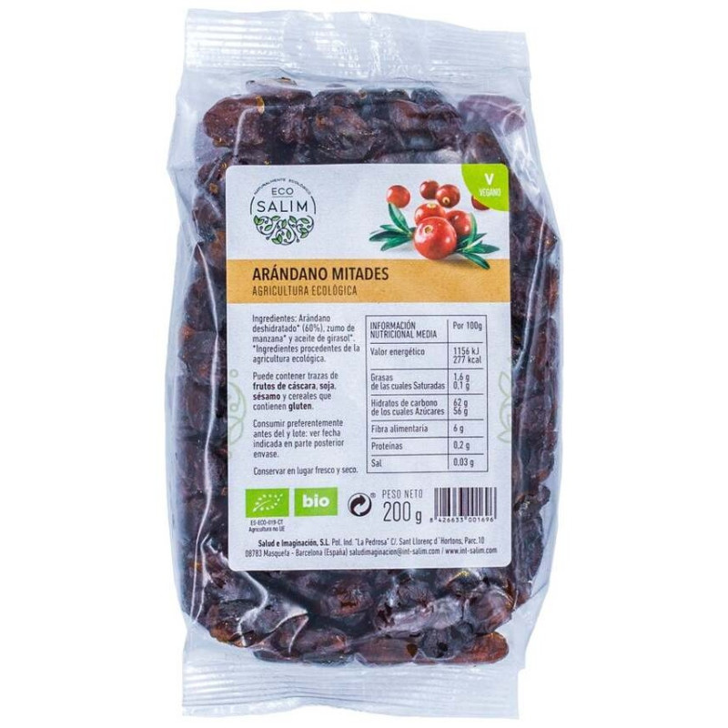 Eco - Salim Arandanos Rojos Deshidratado Bio 200g - Eco Salim