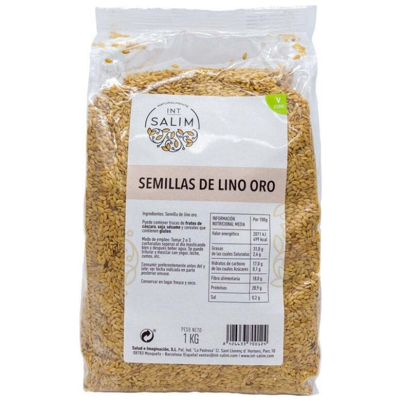 Int - Salim Semillas de Lino Dorado 1kg - Int Salim