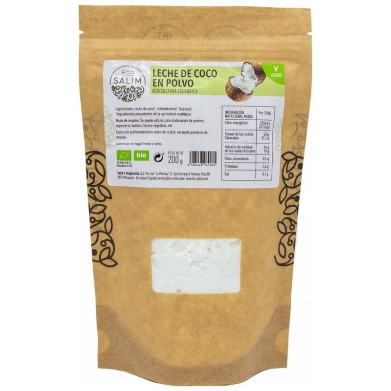 Eco - Salim Leche de Coco en Polvo Bio Vegan 200g - Eco Salim