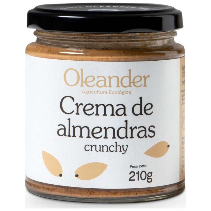 Crema de Almendra Crunchy 210gr. Bio Vegan Sg - Oleander