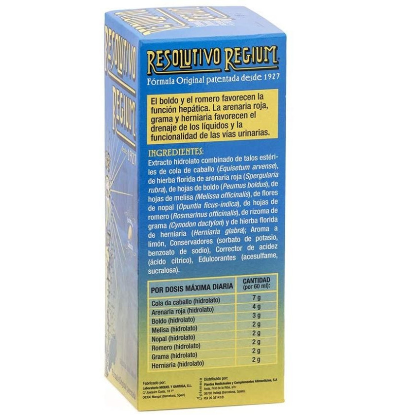 Resolutivo Regium (1 Envase 600 ml Sabor Limon) - Miquel I Garriga Lab