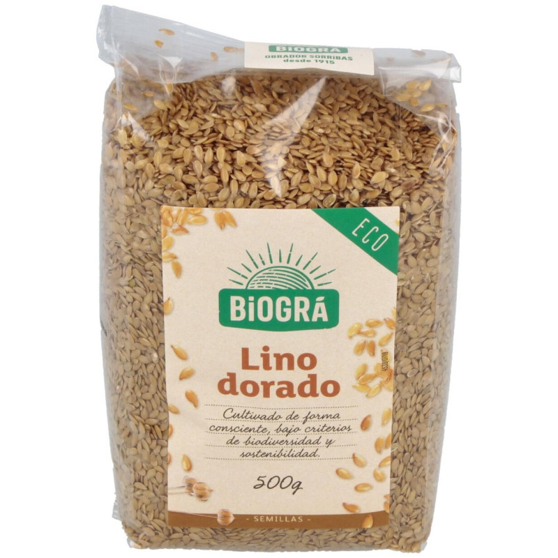 Bioga Linaza Semilla Dorada Bio 500 g - Biogra