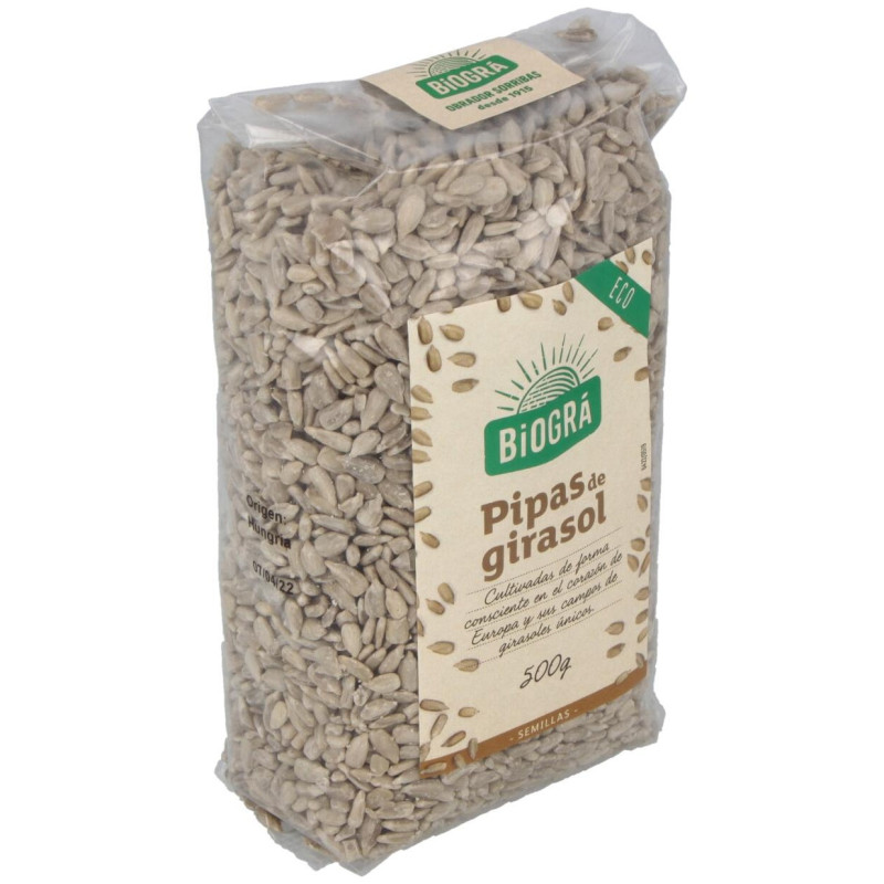 Pipas de Girasol Peladas 500gr. Bio - Biogra