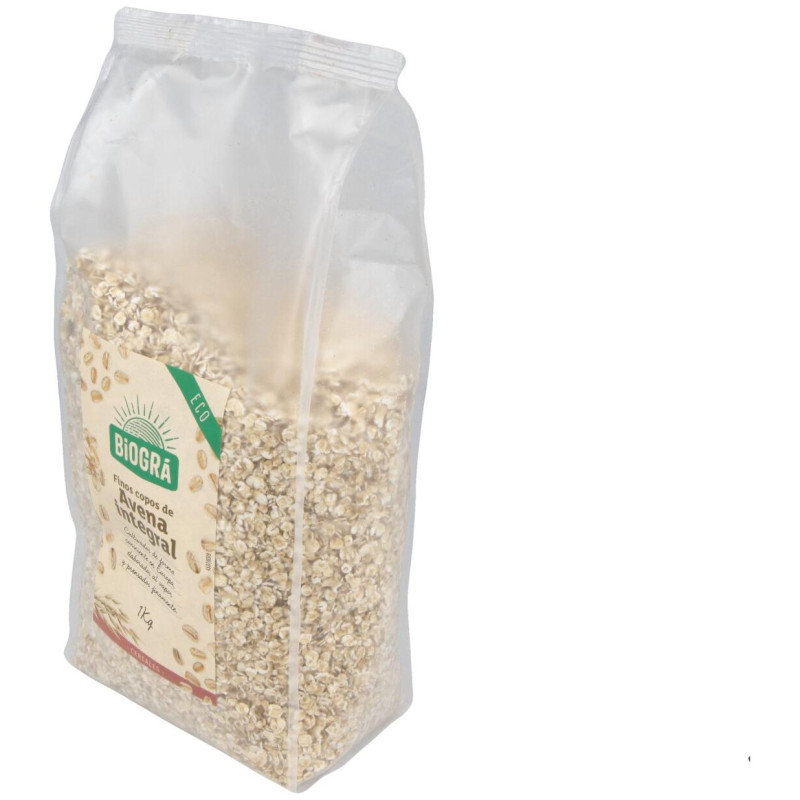 Copos de Avena Finos Integrales 1kg. Bio - Biogra