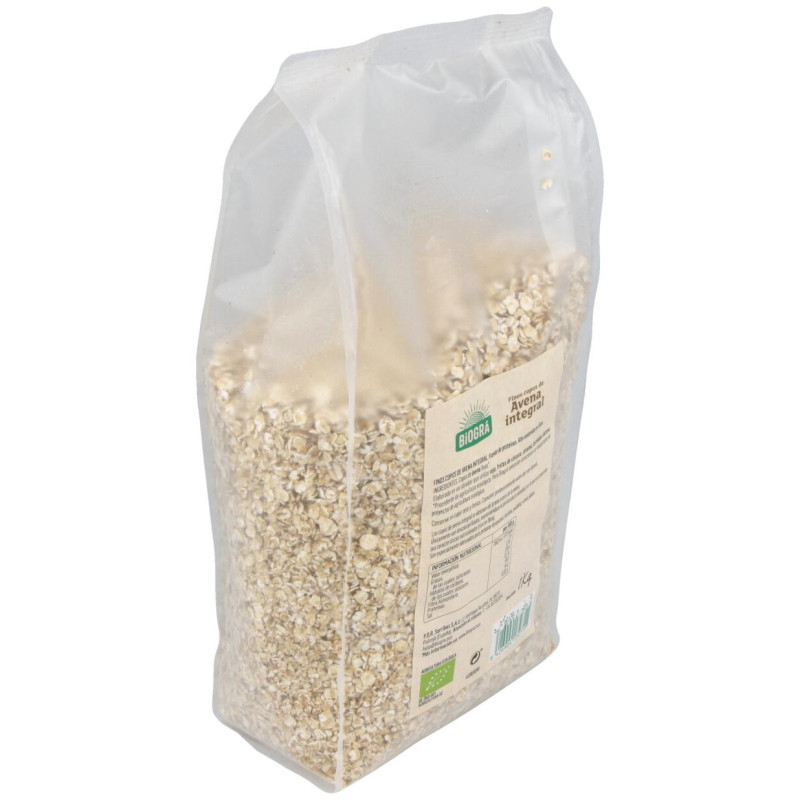 Copos de Avena Finos Integrales 1kg. Bio - Biogra