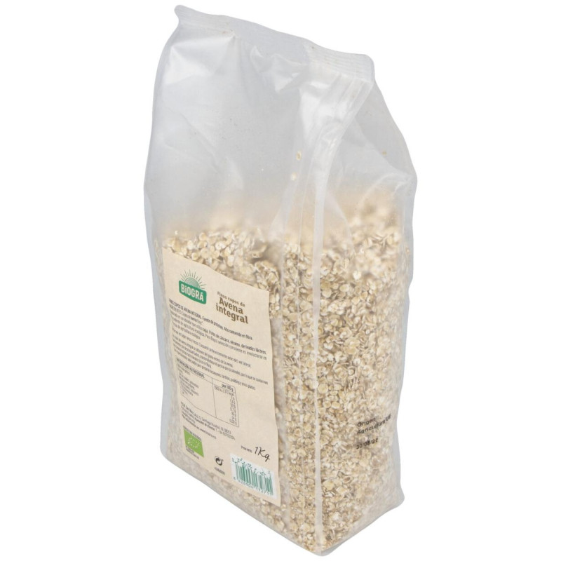 Copos de Avena Finos Integrales 1kg. Bio - Biogra