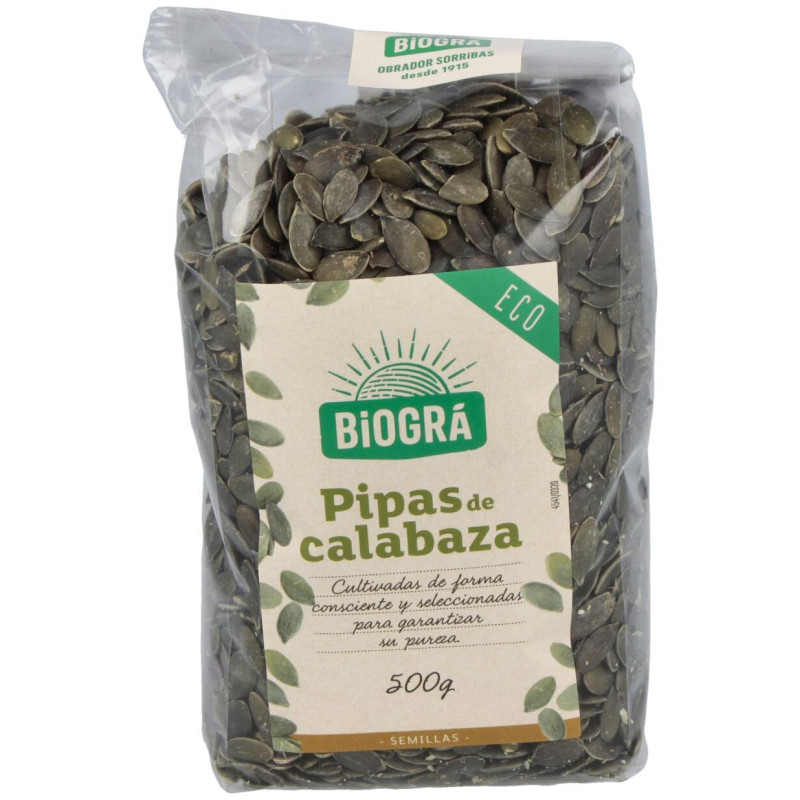 Calabaza Semillas Pipas Bio 500g - Biogra
