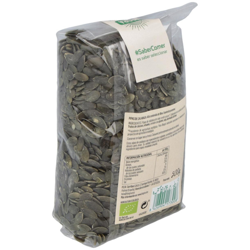 Calabaza Semillas Pipas Bio 500g - Biogra