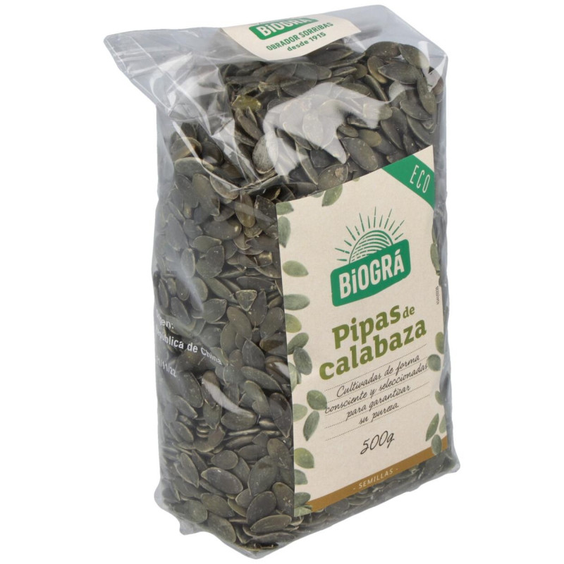 Calabaza Semillas Pipas Bio 500g - Biogra