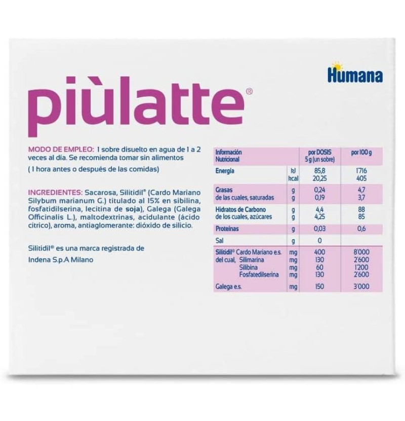 Piulatte (14 Sobres 5 g) - Humana