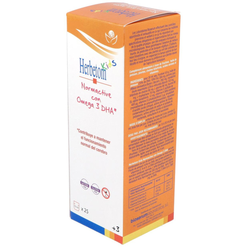 Herbetom Kids Normactive con Omega 3dha 250ml - Bioserum
