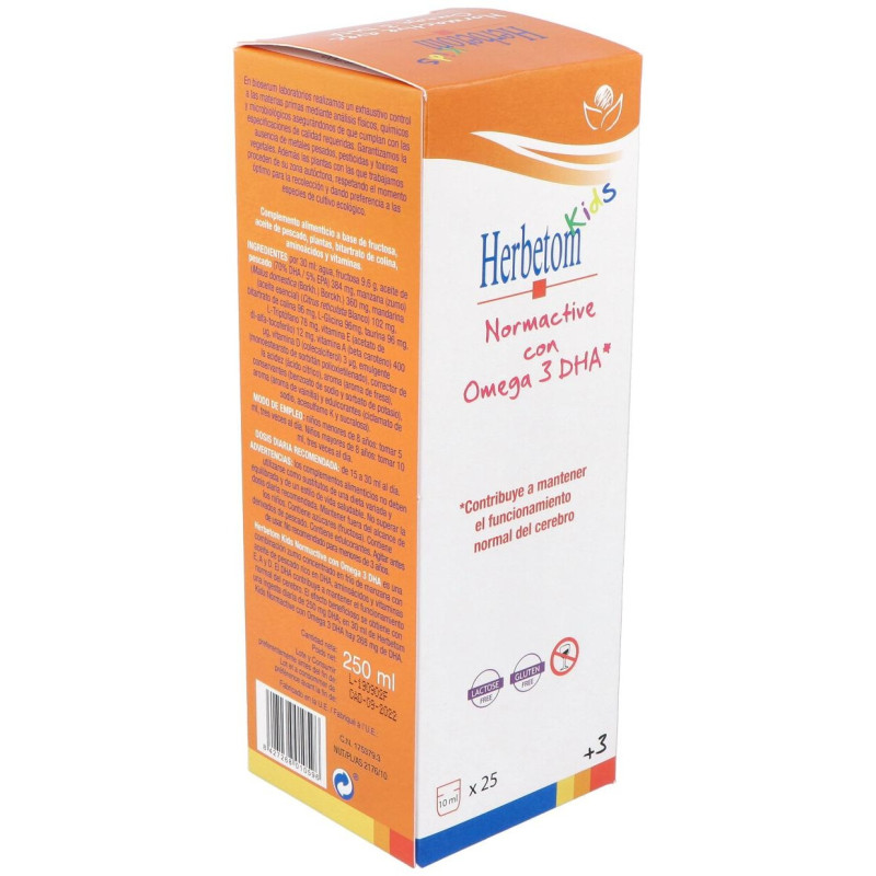 Herbetom Kids Normactive con Omega 3dha 250ml - Bioserum