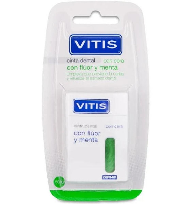Vitis Cinta Dental con Fluor y Menta (50 M) - Dentaid