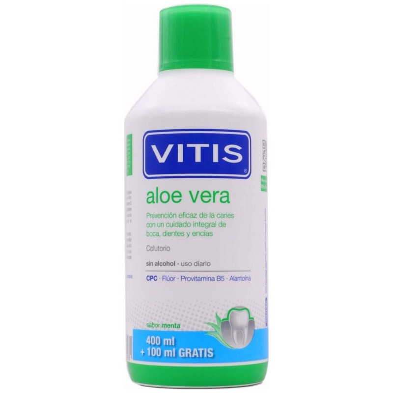 Vitis Colutorio Aloe Vera Sabor Menta, 500 Ml