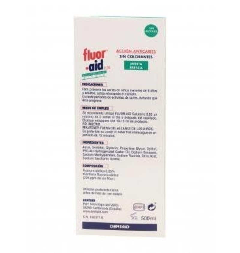 Fluor Aid 0,05 Col (1 Envase 500 ml) - Dentaid