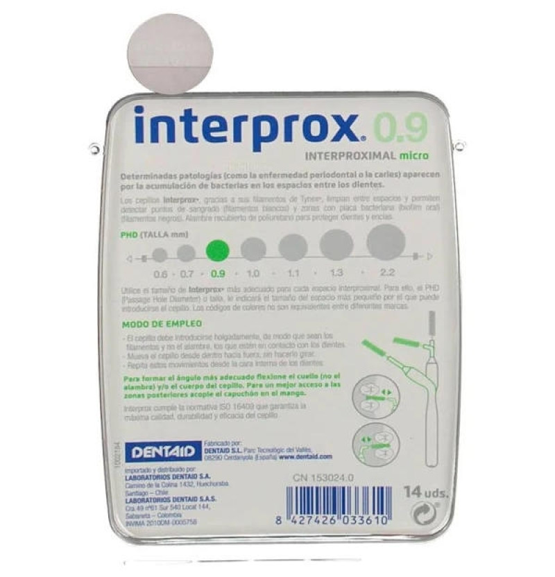 Cepillo Espacio Interproximal - Interprox (micro 14 U) - Dentaid
