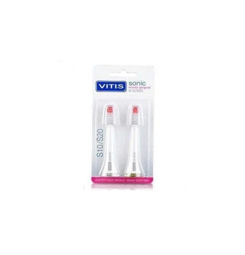 Cepillo Dental Electrico - Vitis Sonic S10 / S20 Encias (2u Recambio Cabezal) - Dentaid