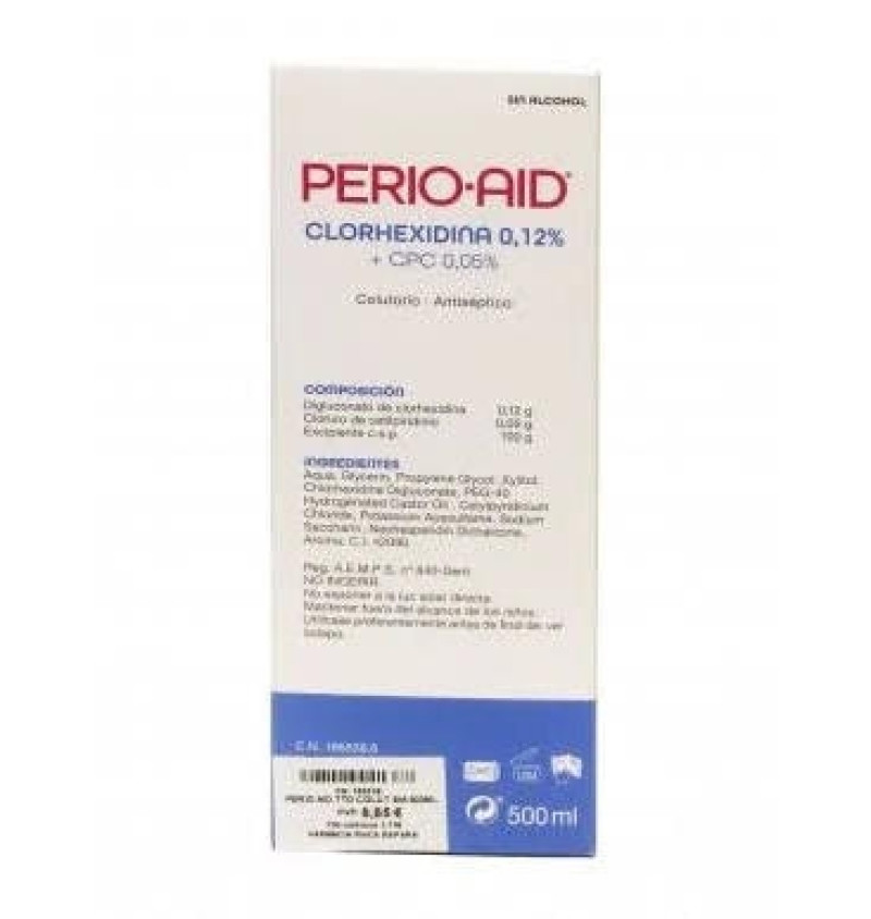 Perio Aid 0.12 Tratamiento Colutorio (1 Envase 500 ml) - Dentaid