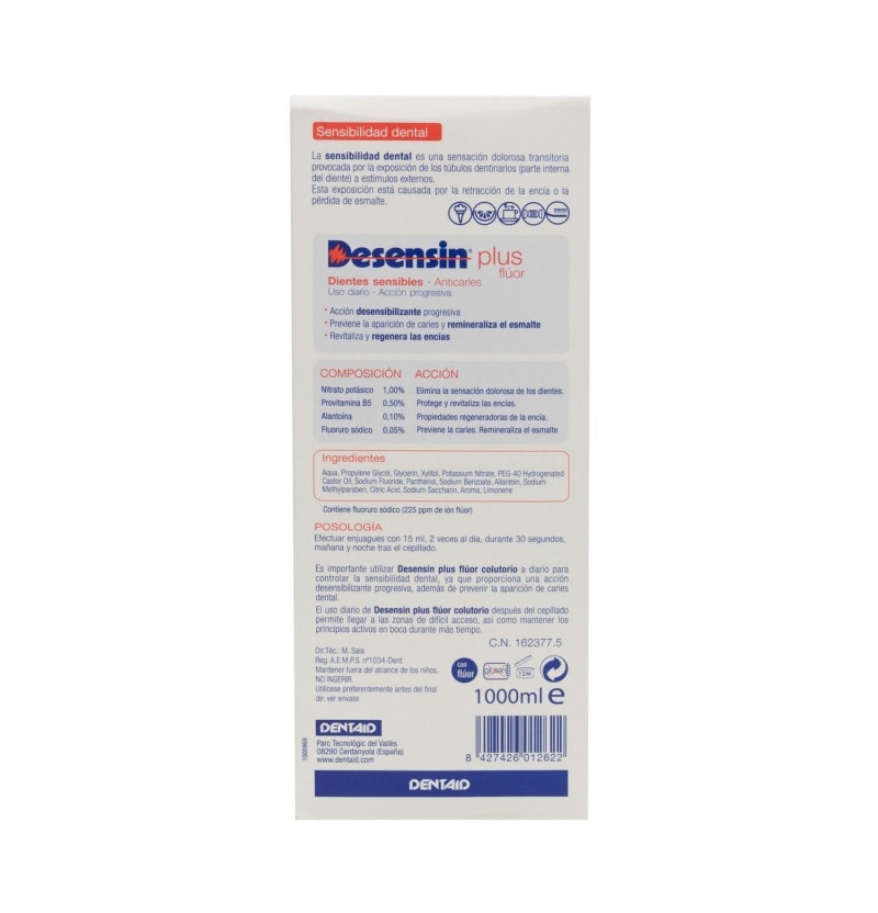 Desensin Plus Colutorio Dental (1 Envase 1000 ml) - Dentaid