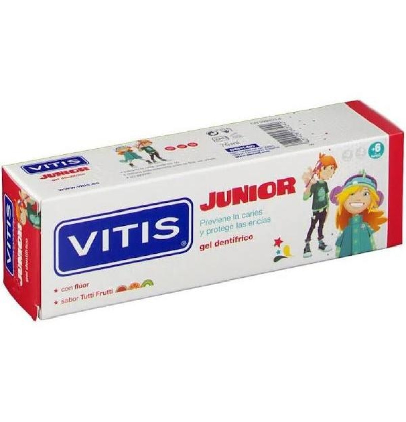 Vitis Junior Gel Dentifrico (1 Envase 75 ml) - Dentaid