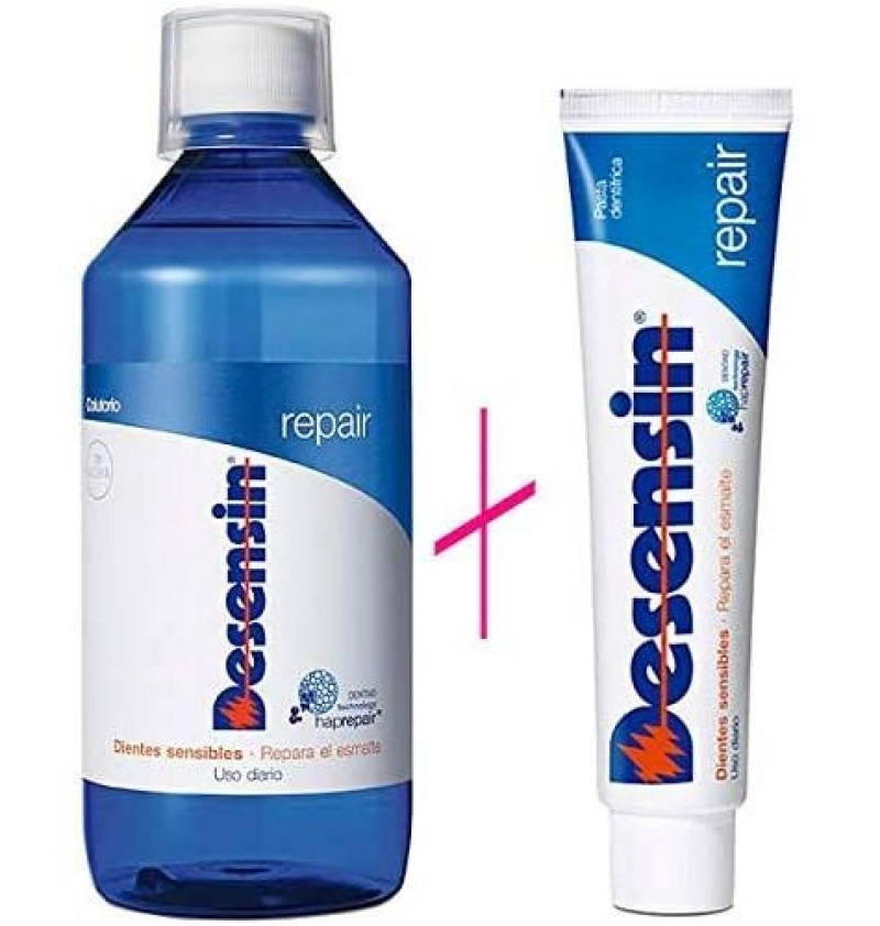 Desensin Repair Pasta Dental + Colutorio (1 Envase 75 ml + 1 Envase 500 ml Pack) - Dentaid