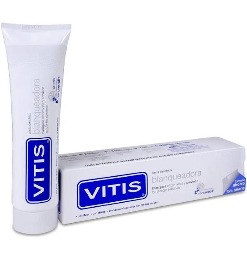 Vitis Blanqueadora Pasta Dentifrica (1 Envase 150 ml) - Dentaid