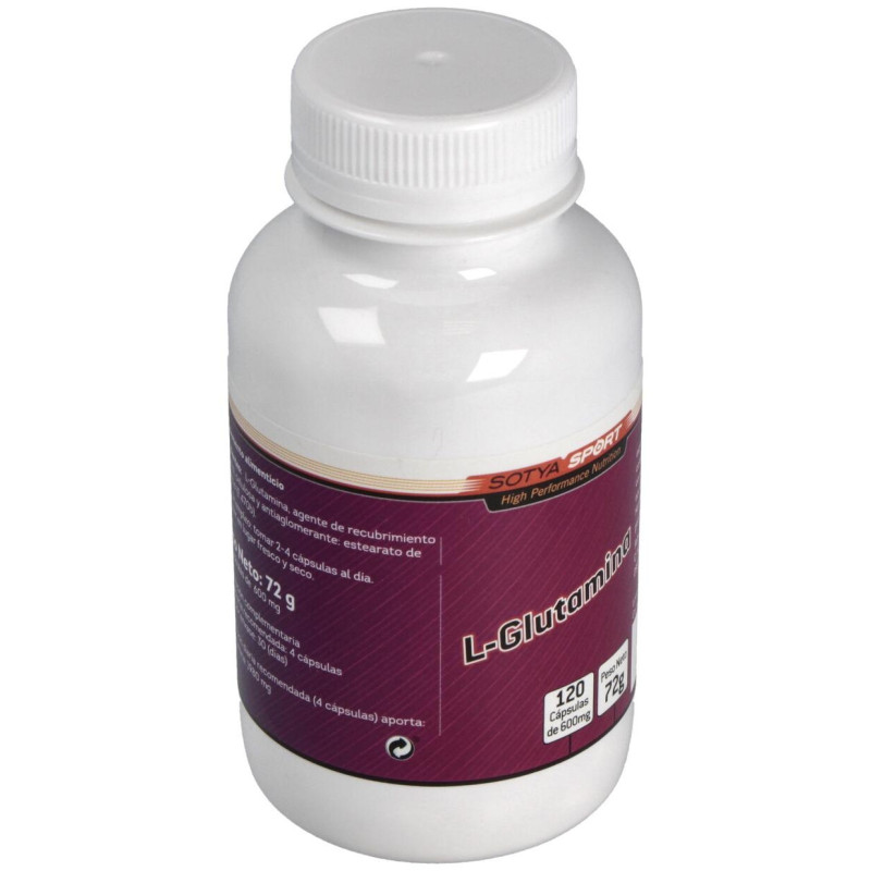 L - Glutamina 600mg 120cáps - Sotya