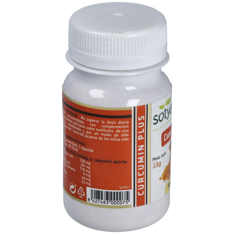 Curcumin Plus 60 Cápsulas 550mg - Sotya