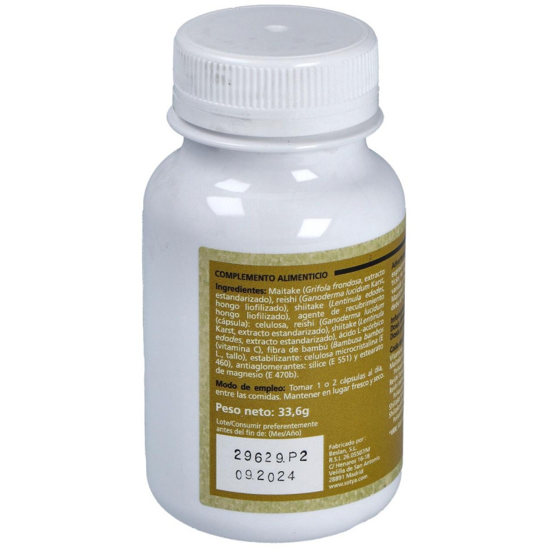 Reishi Maitake y Shiitake 60cáps - Sotya