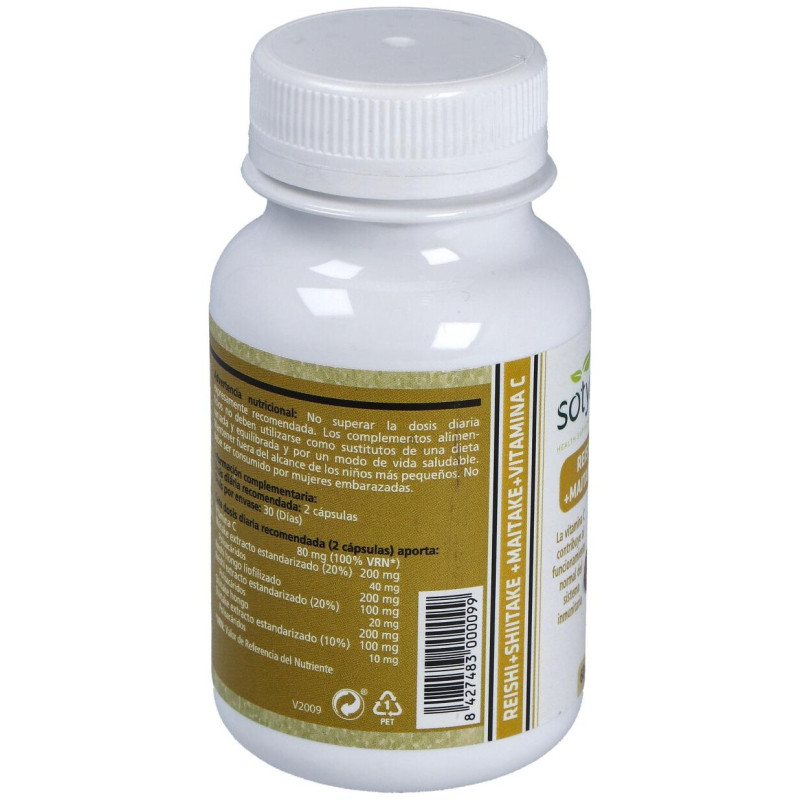 Reishi Maitake y Shiitake 60cáps - Sotya