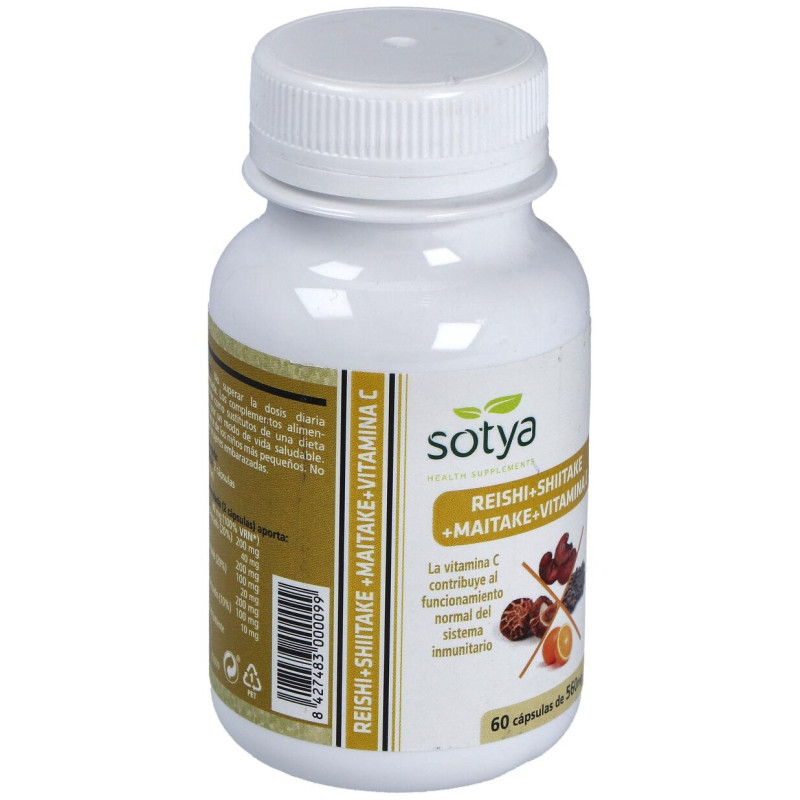 Reishi Maitake y Shiitake 60cáps - Sotya