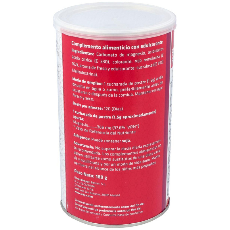 Carbonato de Magnesio Fresa Bote 180gr - Sotya