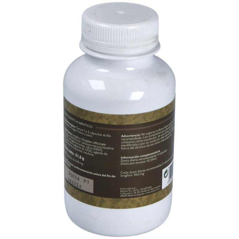 Jengibre 430mg 120caps - Sotya