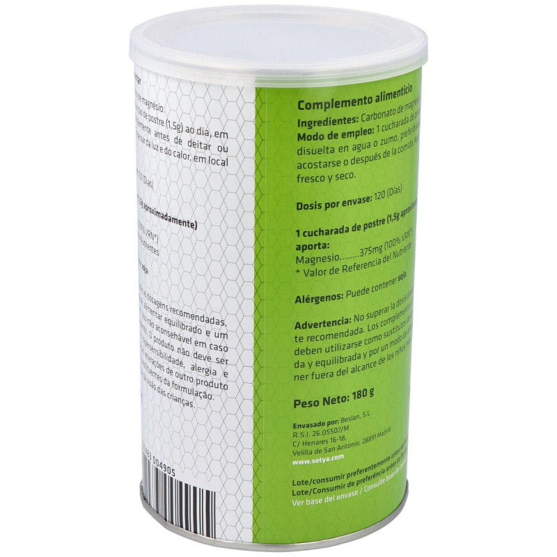 Carbonato de Magnesio Bote 180g - Sotya
