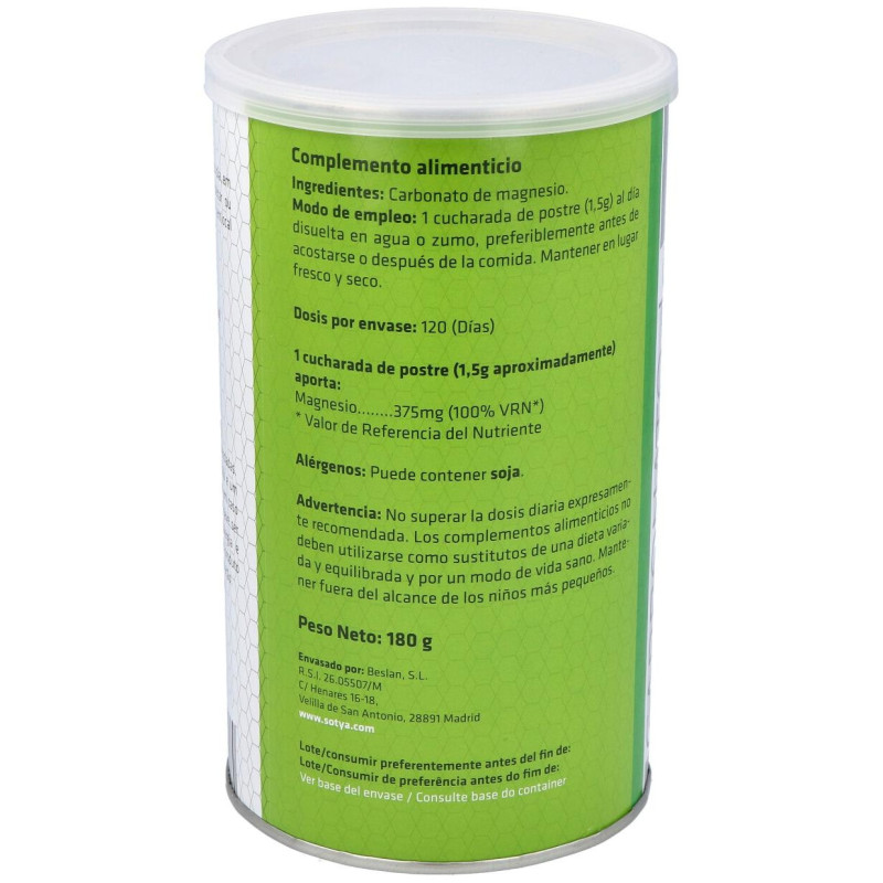 Carbonato de Magnesio Bote 180g - Sotya