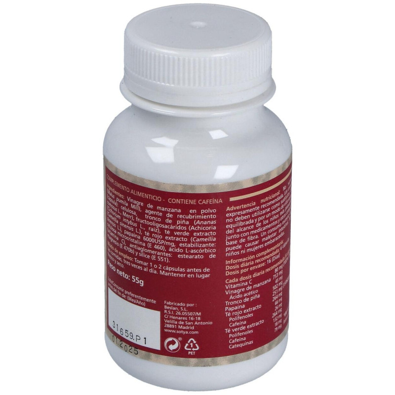 Vinagre Plus 550mg 100cáps - Sotya