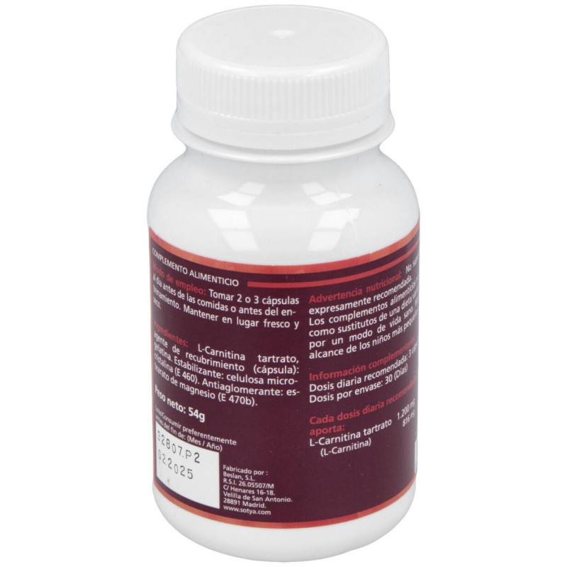 L - Carnitina 500mg 90cáps - Sotya