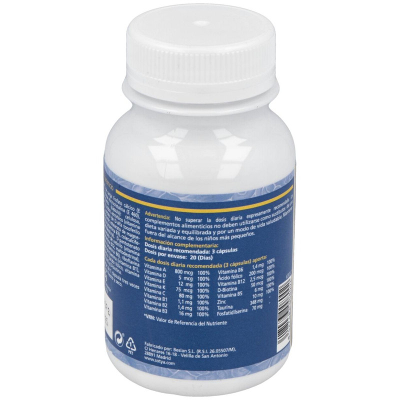 Memor - Plus 750mg 60cáps - Sotya