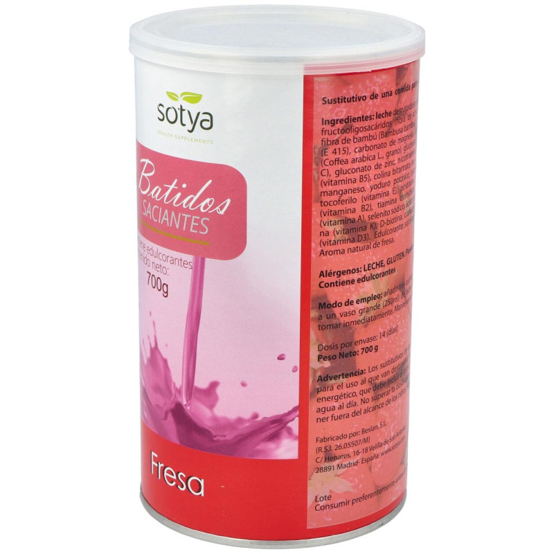 Batido Saciante Fresa 700gr - Sotya