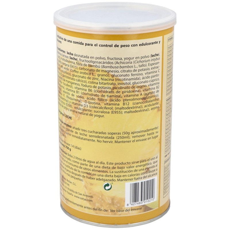Batido Saciante de Yogur Piña 700g - Sotya