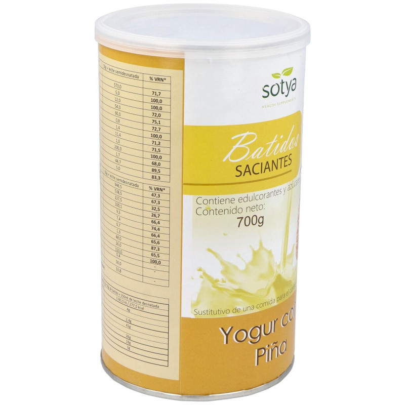 Batido Saciante de Yogur Piña 700g - Sotya